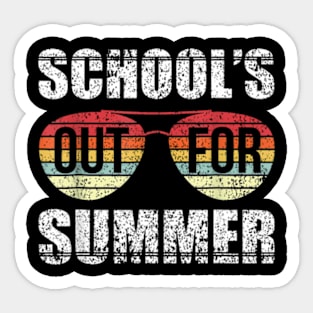 Graduation Schools Out For Summer Students Teacher Sticker